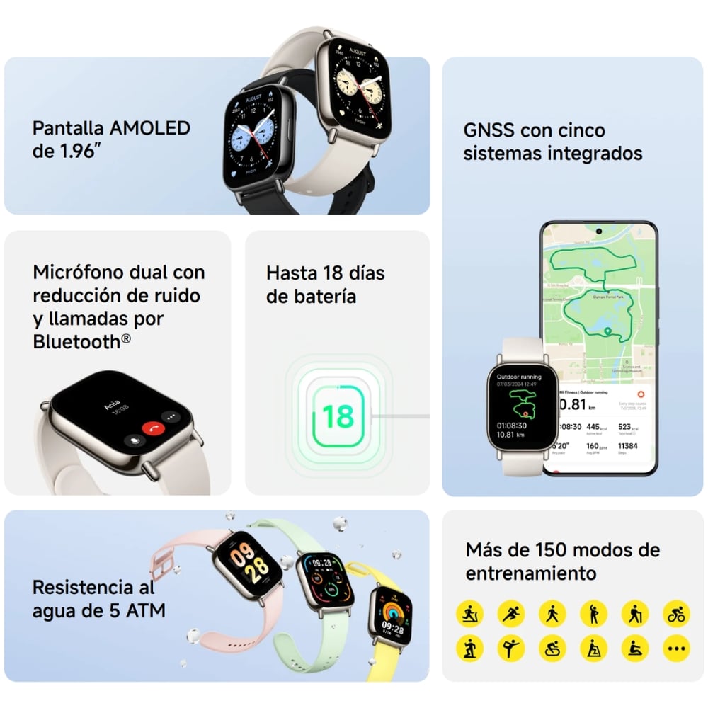 SMARTWATCH REDMI WATCH 5 LITE NEGRO - 6