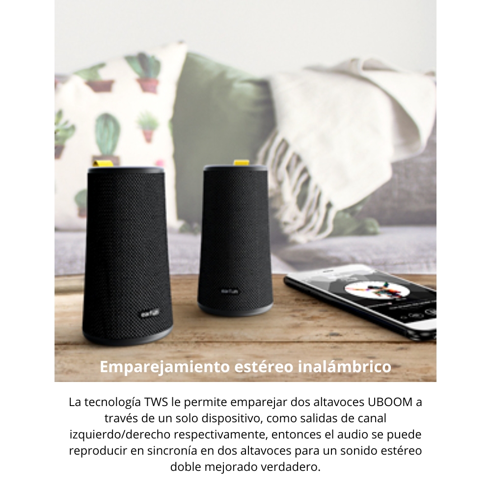 PARLANTE EARFUN UBOOM 24W BLUETOOTH 16H IPX7 - 10