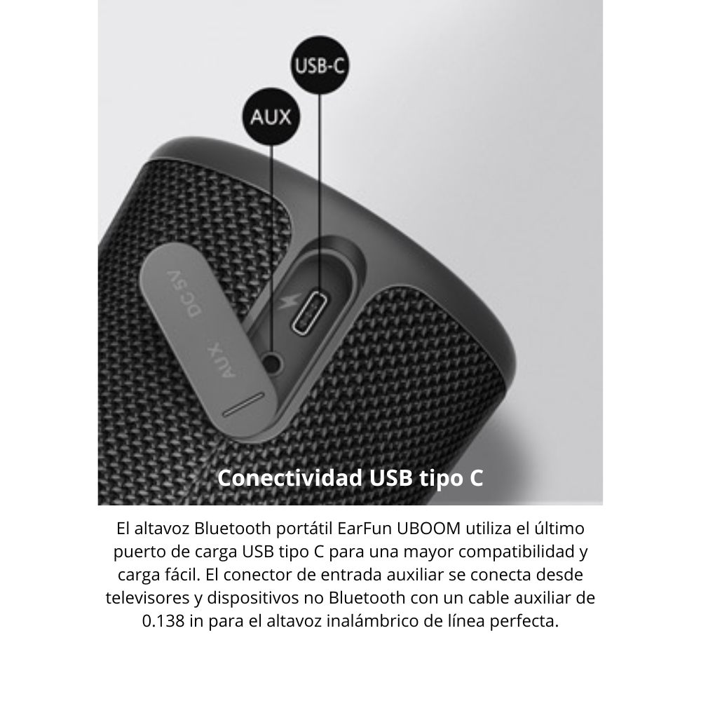PARLANTE EARFUN UBOOM 24W BLUETOOTH 16H IPX7 - 9