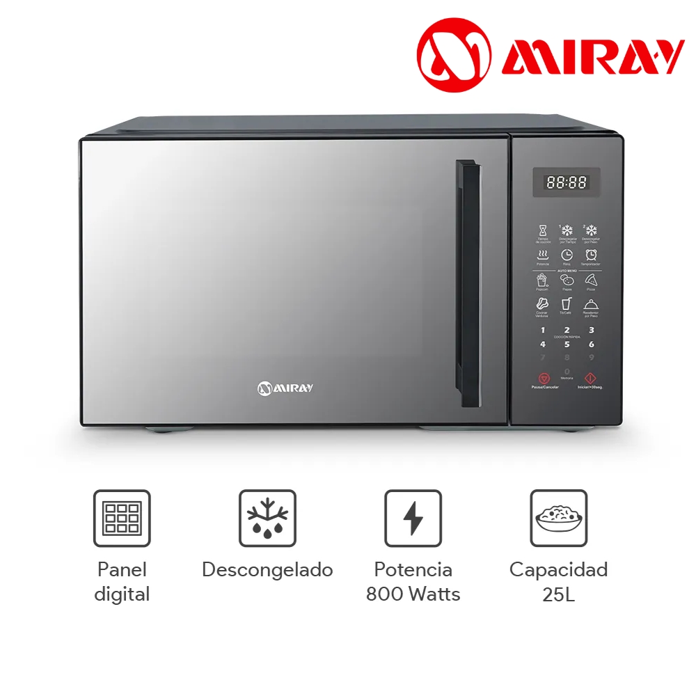 HORNO MICROONDAS MIRAY HMM-255N 25L - 1