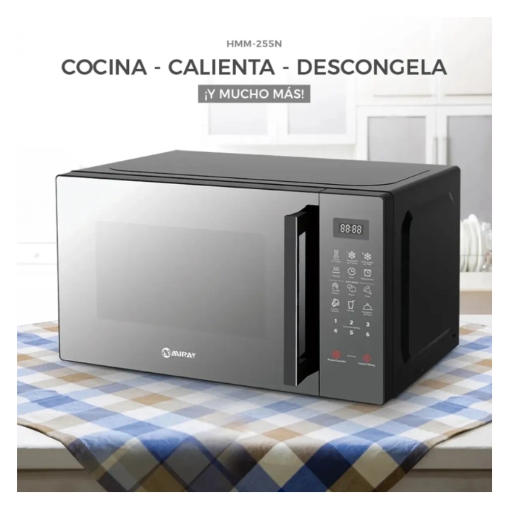 HORNO MICROONDAS MIRAY HMM-255N 25L - 5