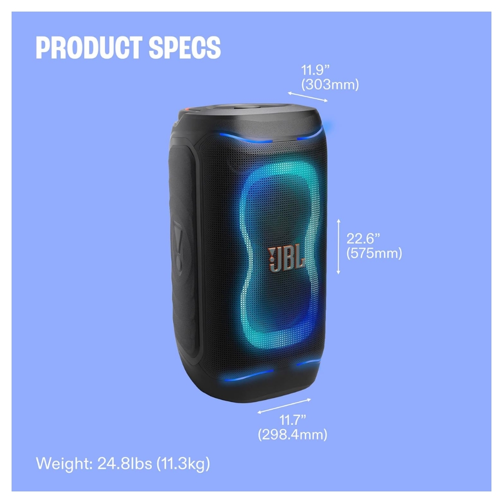 PARLANTE BLUETOOTH JBL PARTYBOX 130 200W IPX4 15 HORAS - 9