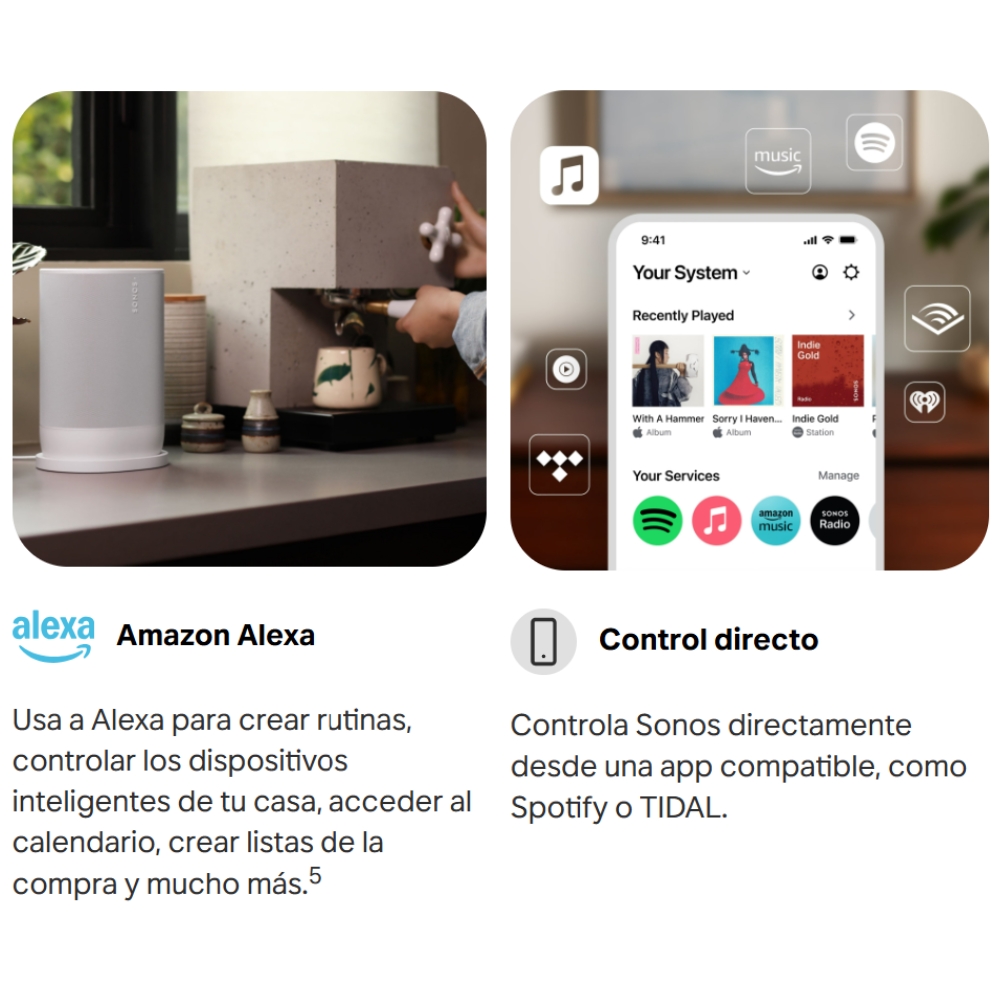 PARLANTE SONOS MOVE 2 WIFI + BLUETOOTH AJUSTE TRUEPLAY 24 HORAS - 10