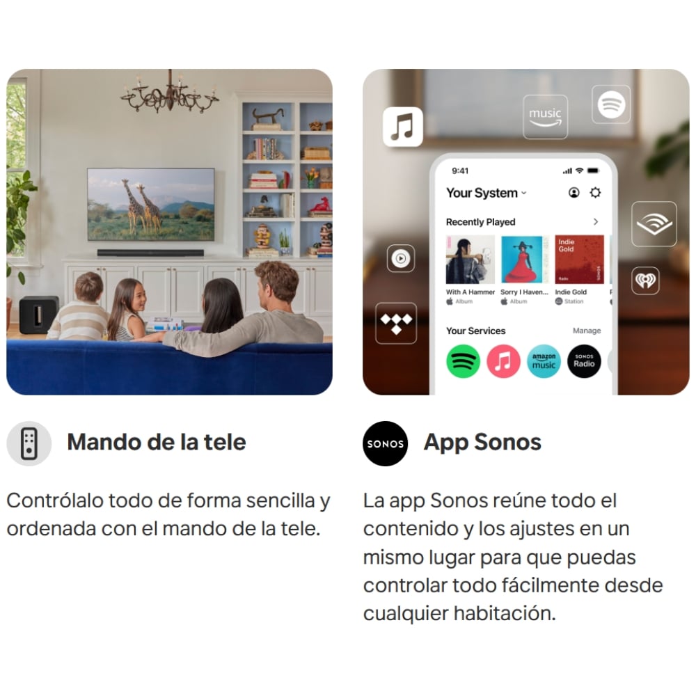 BARRA DE SONIDO SOUNDBAR SONOS ARC ULTRA WIFI NEGRO - 7