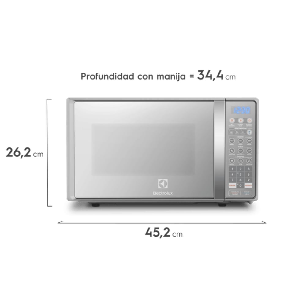 MICROONDAS ELECTROLUX 20L ELECTRICO EMDO20S2GSRUG SILVER - 3