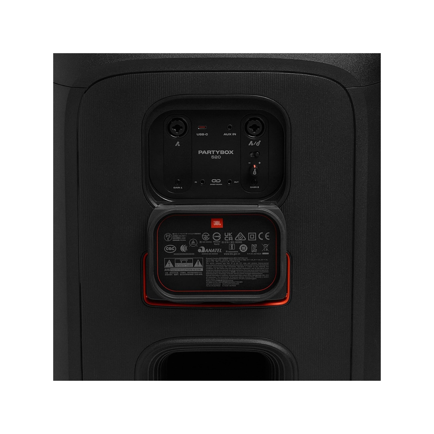 PARLANTE BLUETOOTH JBL PARTYBOX 520 400W IPX4 15HRS - 10