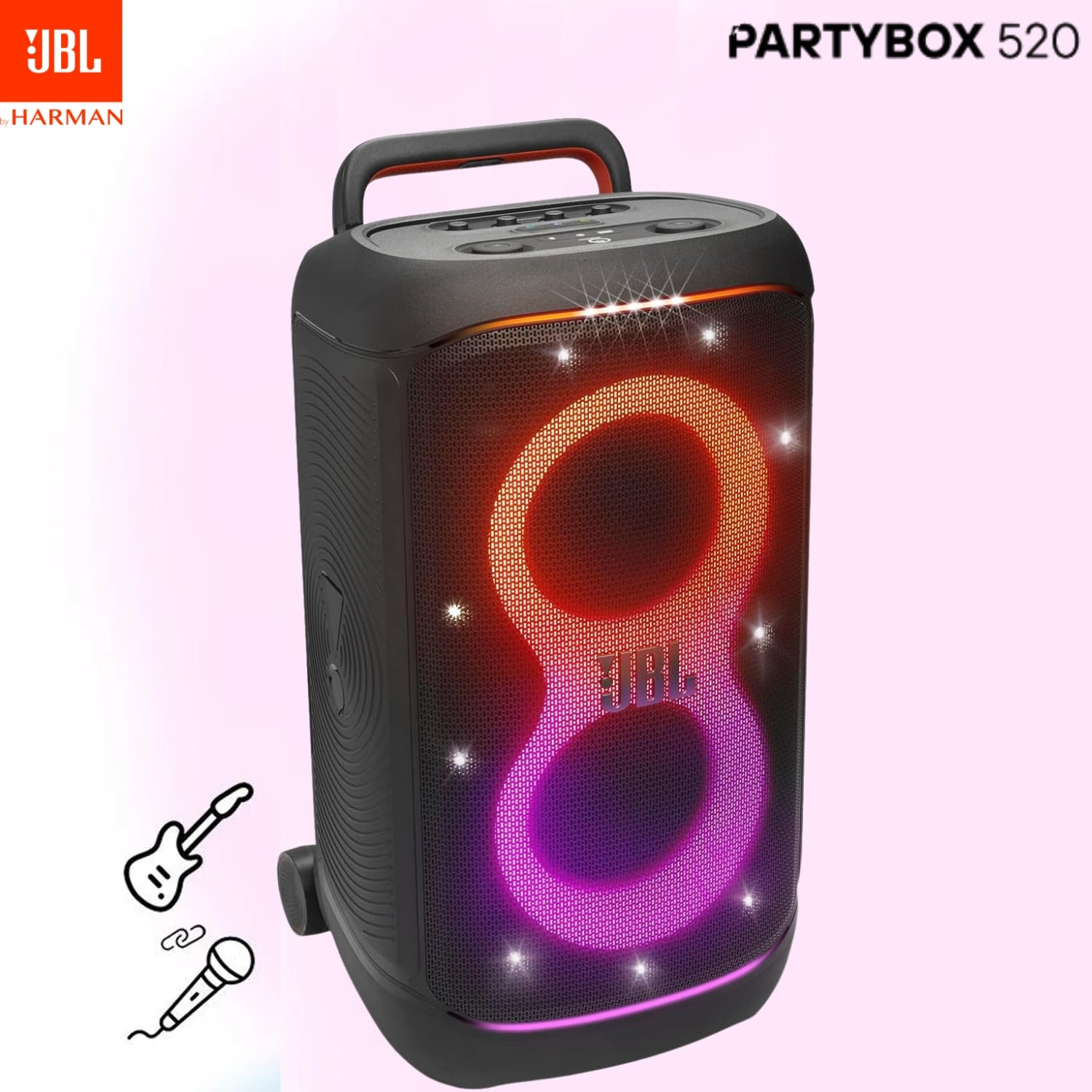 PARLANTE BLUETOOTH JBL PARTYBOX 520 400W IPX4 15HRS - 3