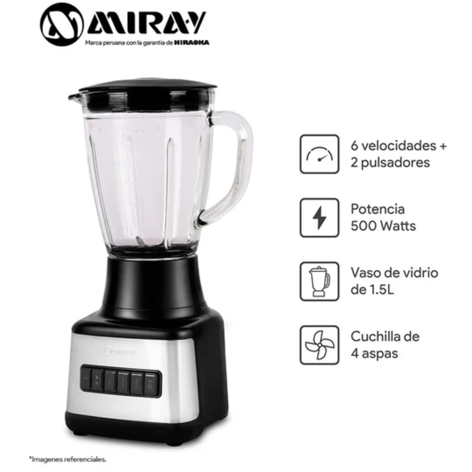 COMBO MIRAY OLLA ARROCERA GRIS 1.5L + LICUADORA 1.5L + HORNO MICROONDAS 20L - 4