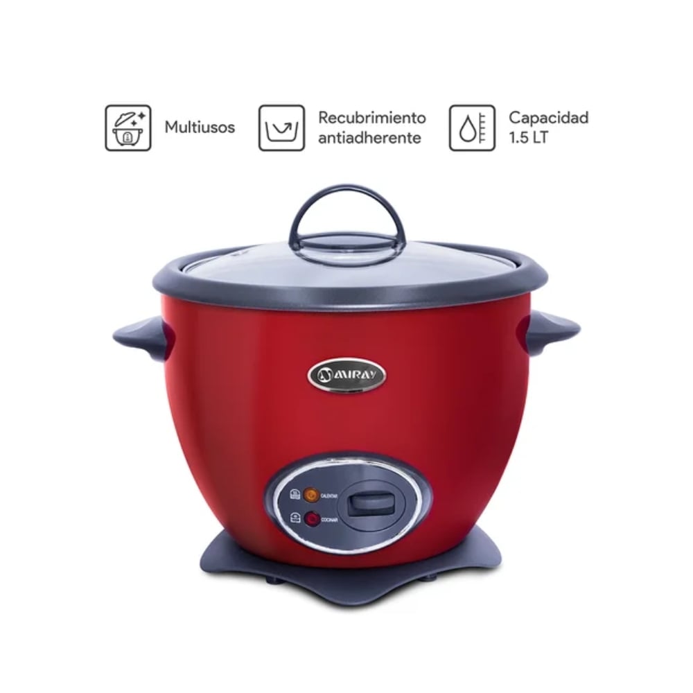OLLA ARROCERA MIRAY OM-T337N 1.5 LITROS NEGRO - 2