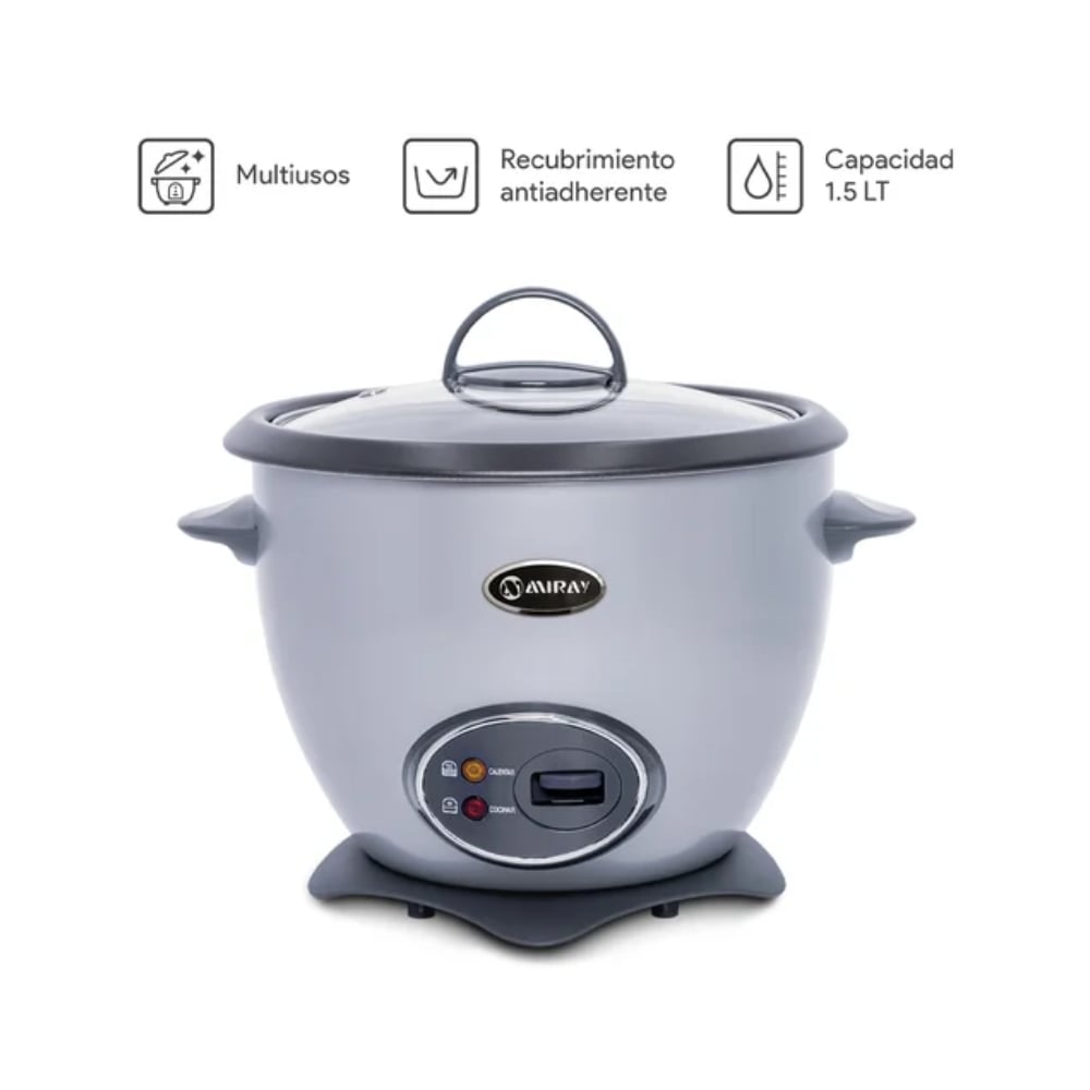 OLLA ARROCERA MIRAY OM-T337N 1.5 LITROS NEGRO - 3