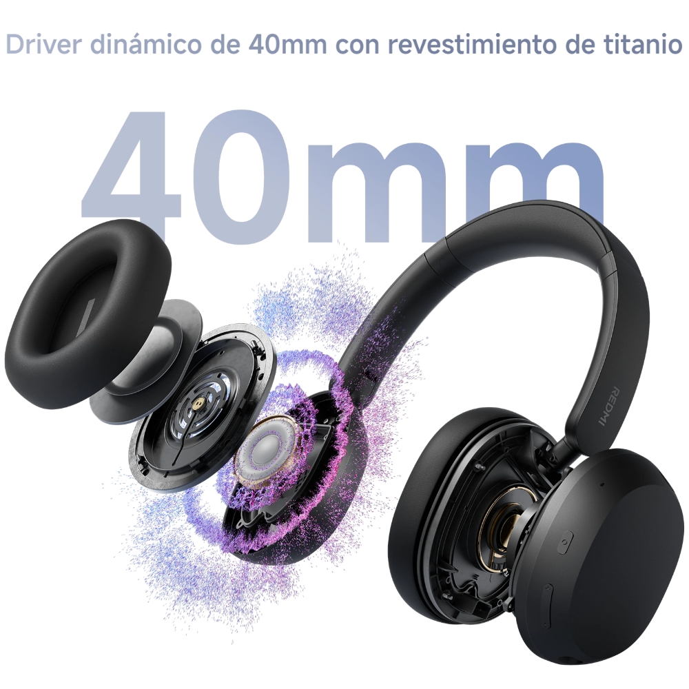AUDIFONO REDMI NEO BLANCO OVER EAR CON ANC 72H HI-RES - 9