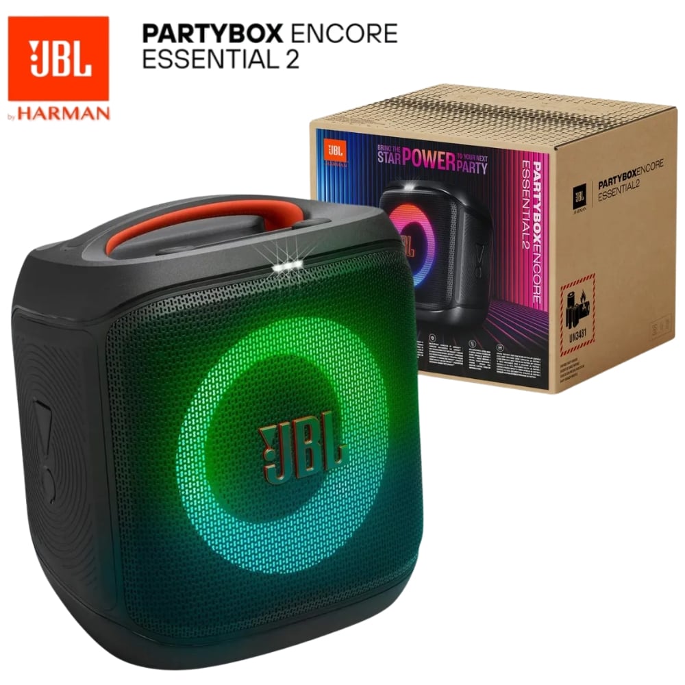 PARLANTE JBL PARTYBOX ENCORE ESSENTIAL 2 NEGRO 100W CON LUCES - 1