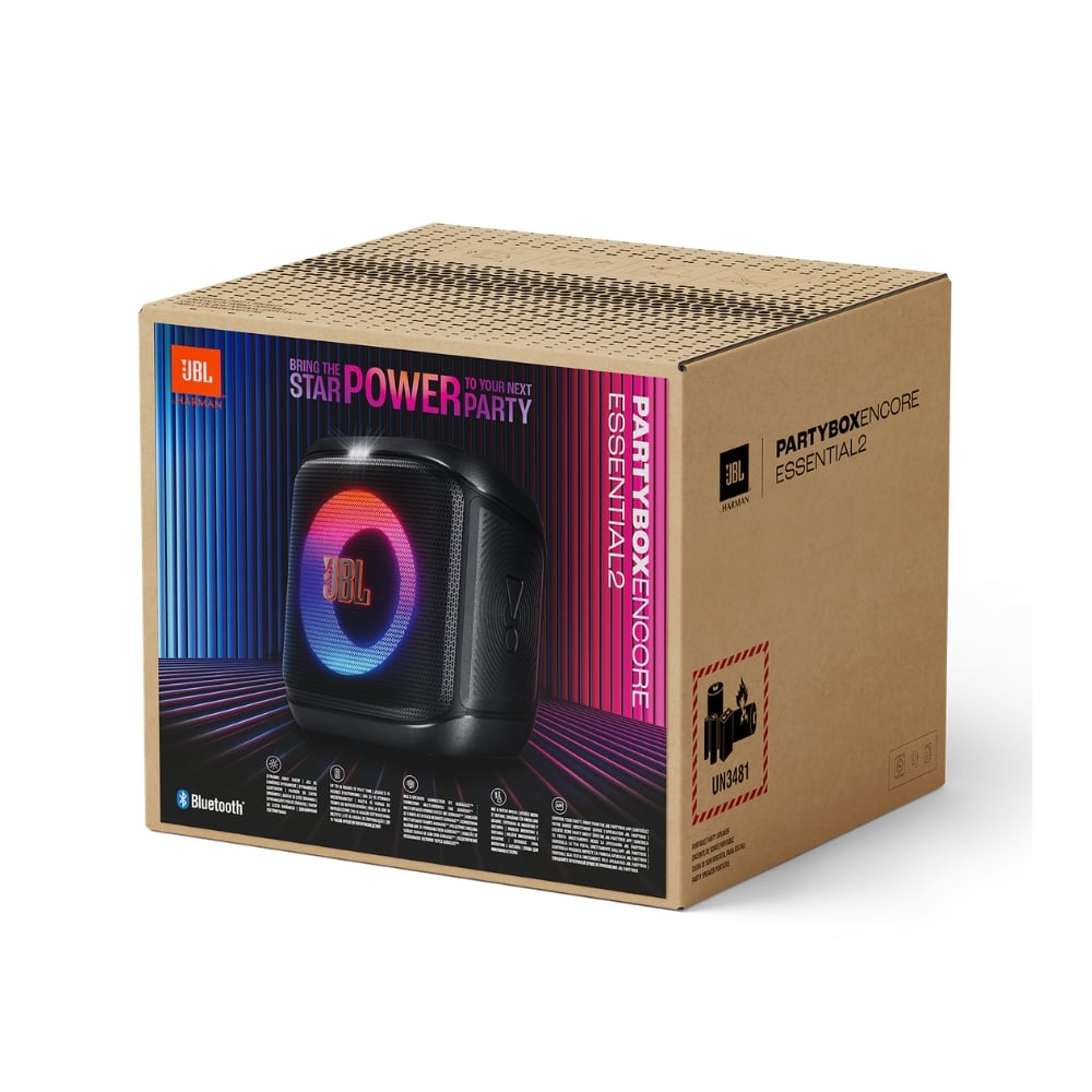 PARLANTE JBL PARTYBOX ENCORE ESSENTIAL 2 NEGRO 100W CON LUCES - 6