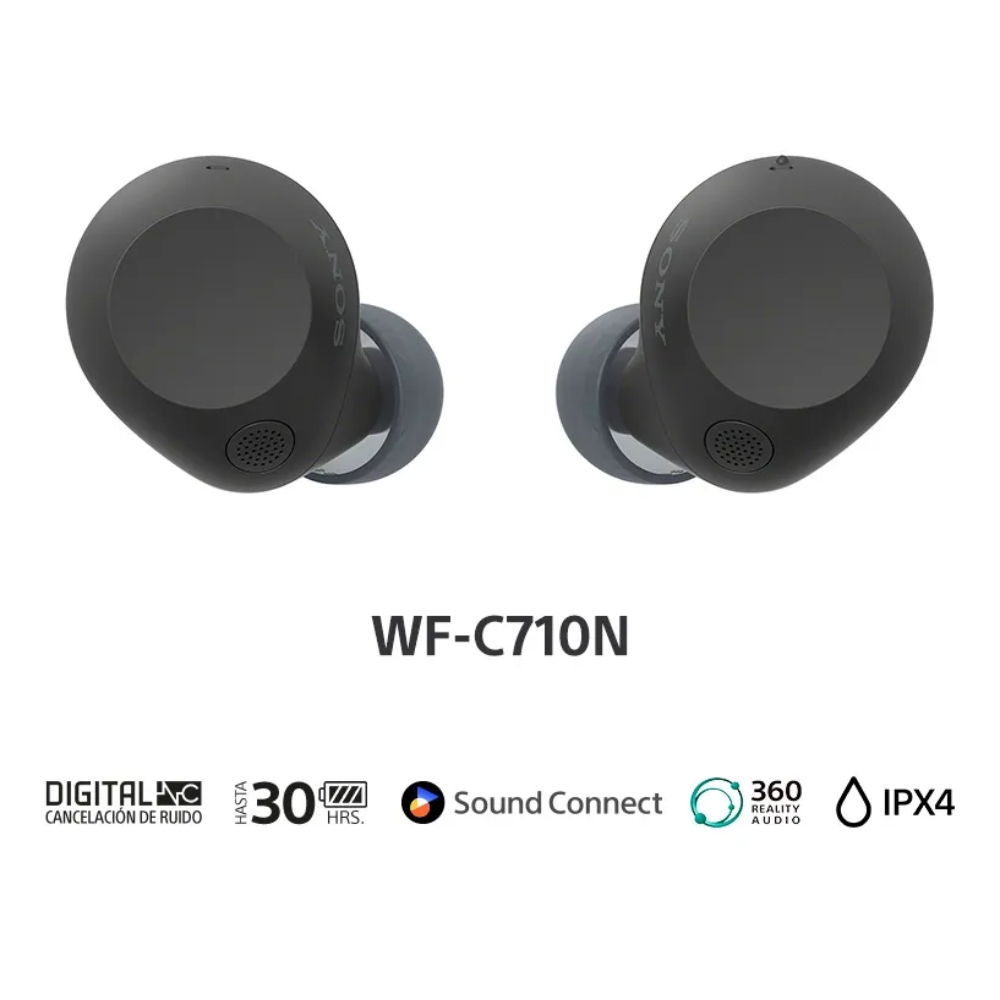 SONY AUDÍFONOS INALÁMBRICOS NOISE CANCELLING IN EAR WF-C710N NEGRO - 2