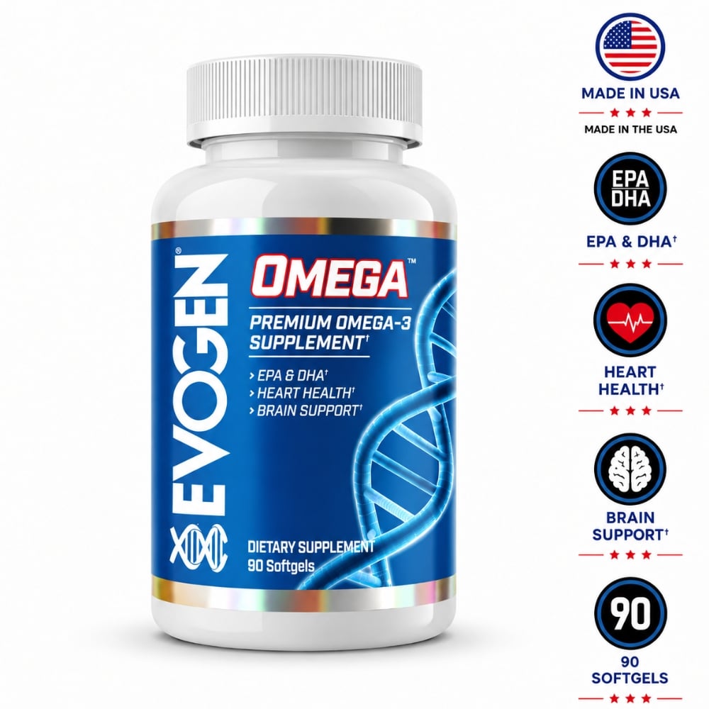 OMEGA 3 EVOGEN FISH OIL 3000MG 90 CÁPSULAS EPA 1200 DHA 900 - 1