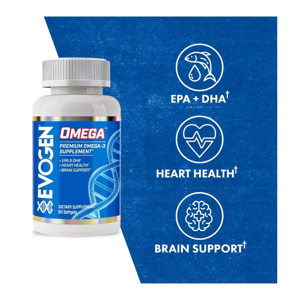 OMEGA 3 EVOGEN FISH OIL 3000MG 90 CÁPSULAS EPA 1200 DHA 900 - 5