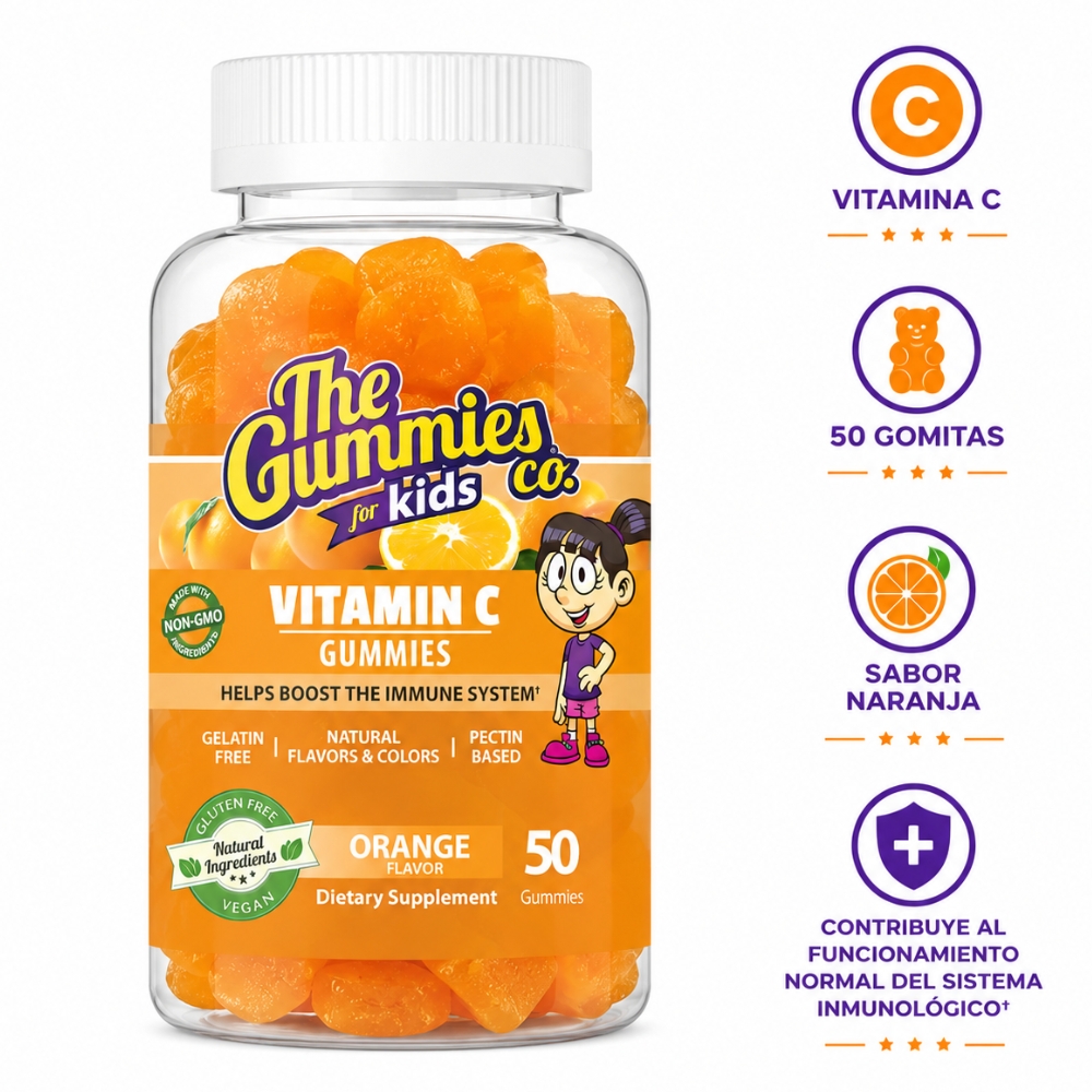 THE GUMMIES CO.PARA NIÑOS GOMITAS DE VITAMINA C 50 GOMITAS NARANJA - 1