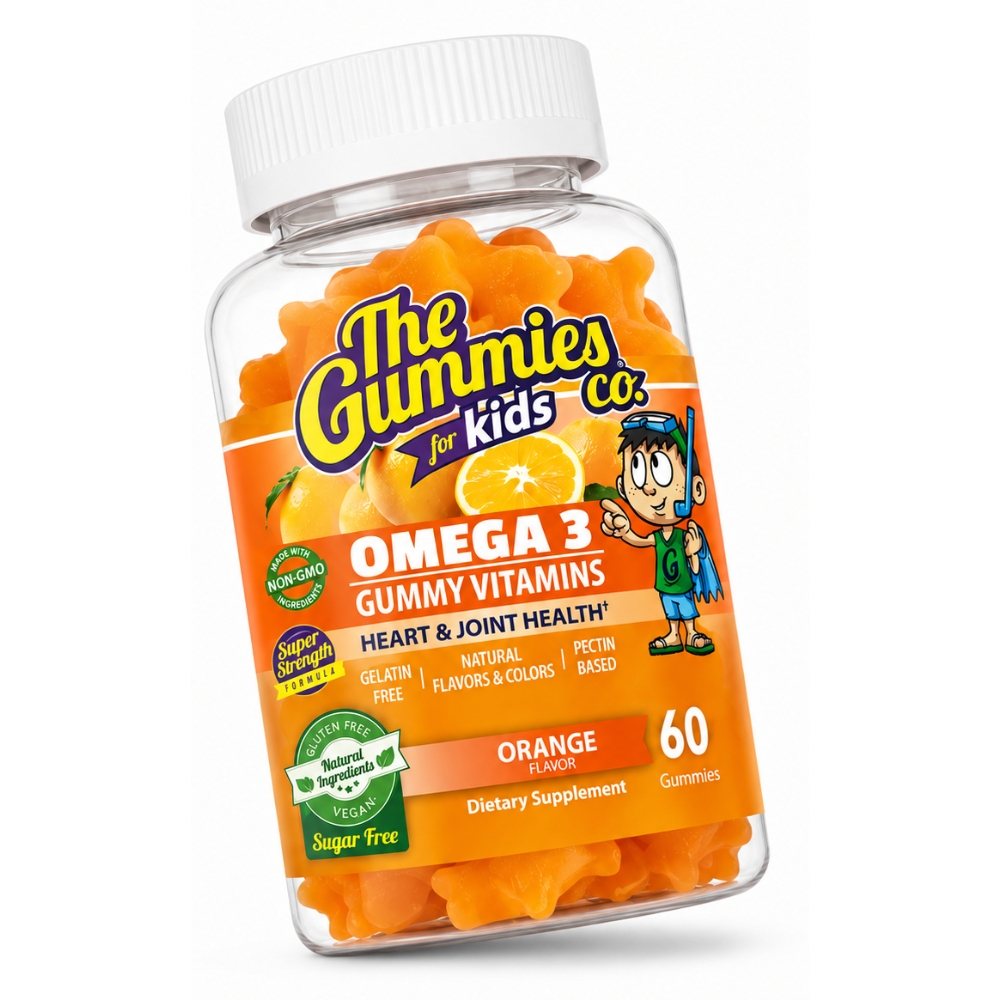 THE GUMMIES CO. PARA NIÑOS GOMITAS DE OMEGA 3 60 GOMITAS NARANJA - 3