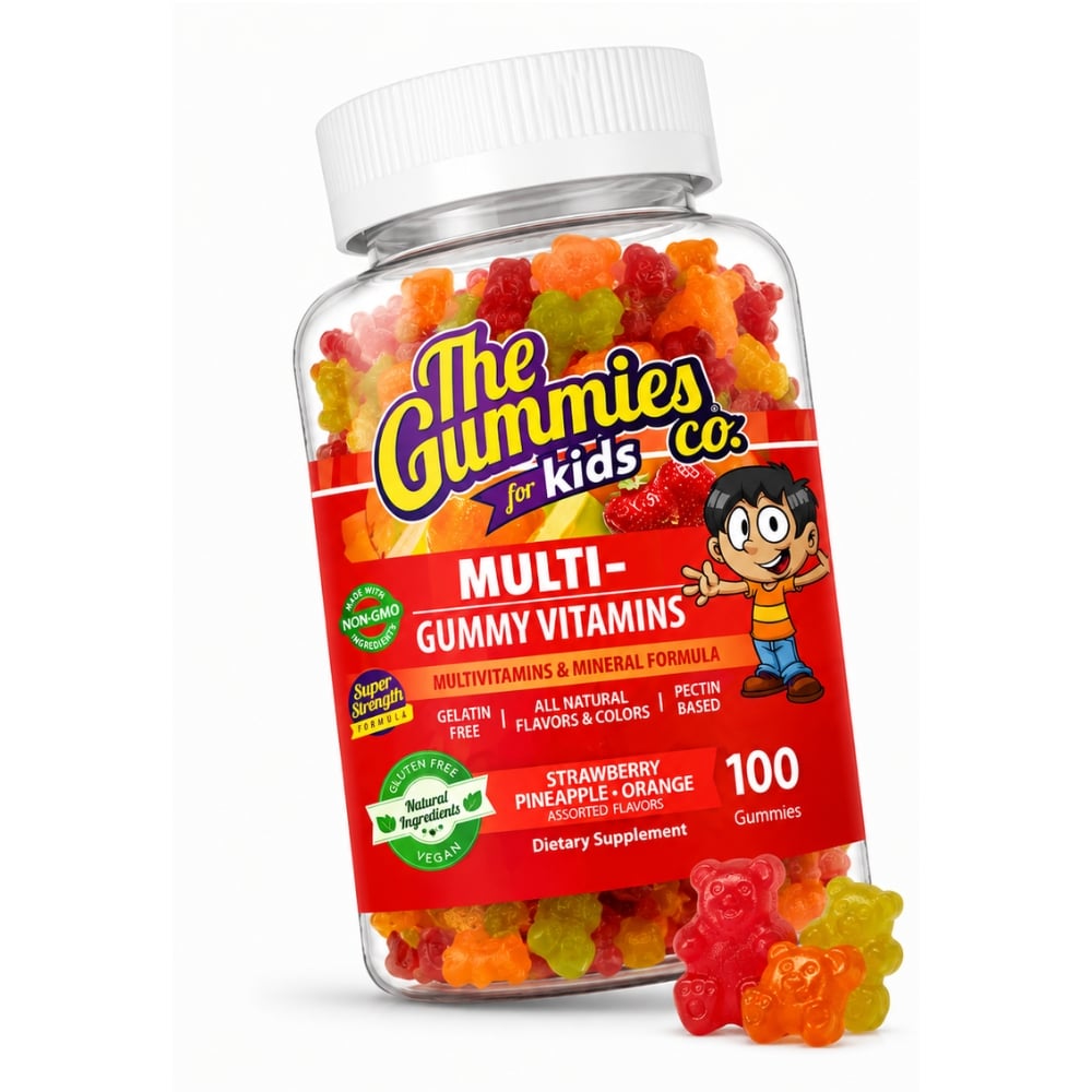THE GUMMIES CO PARA NIÑOS GOMITAS MEGA MULTIVITAMÍNICO FRESA Y PIÑA - 3