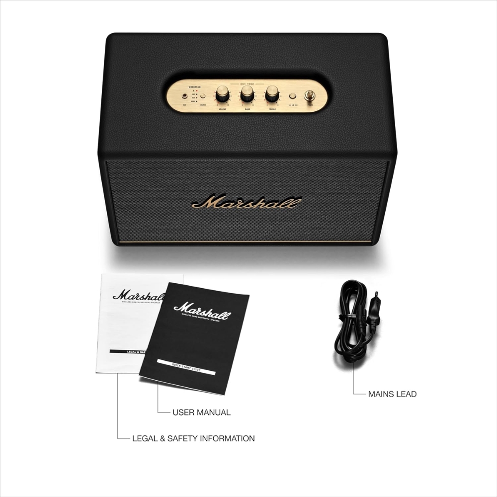 PARLANTE BLUETOOTH MARSHALL WOBURN III 150WATTS BT52 HDMI RCA NEGRO - 10