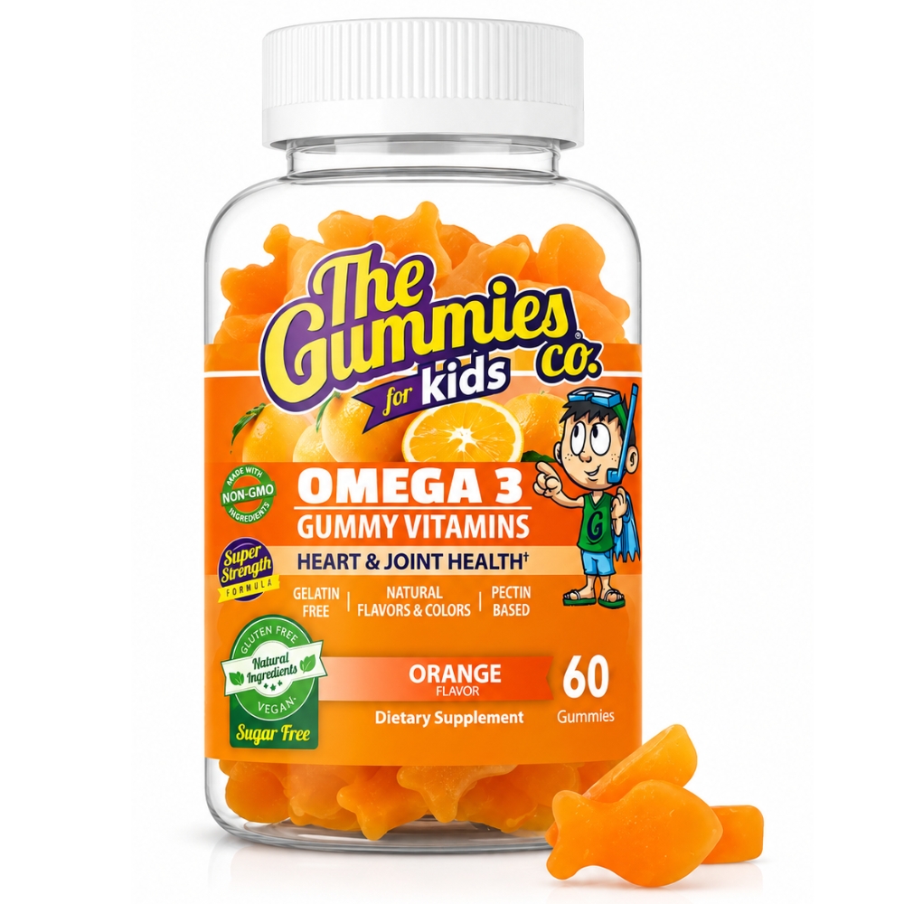 COMBO THE GUMMIES CO. PARA NIÑOS OMEGA 3 60 GOMITAS NARANJA + VITAMINA C 50 GOMITAS NARANJA - 4