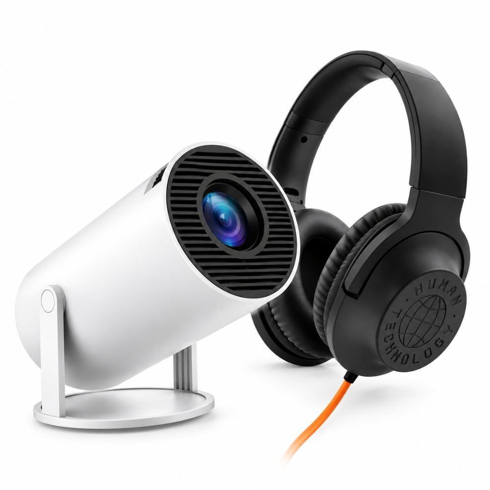 PROYECTOR HY300 SMART ANDROID 11 WIFI + AUDÍFONOS BLACKSHEEP GLOBE DE REGALO - 1