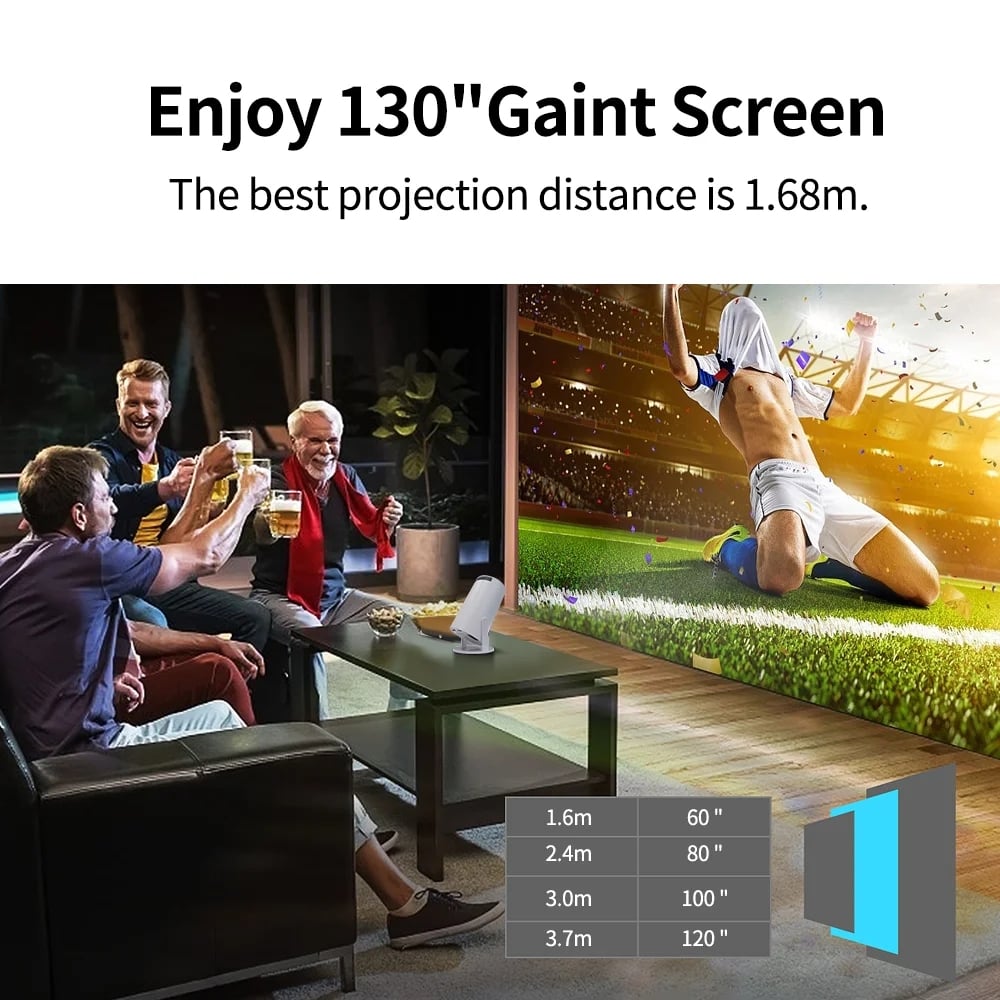 PROYECTOR HY300 SMART ANDROID 11 WIFI + AUDÍFONOS BLACKSHEEP GLOBE DE REGALO - 3