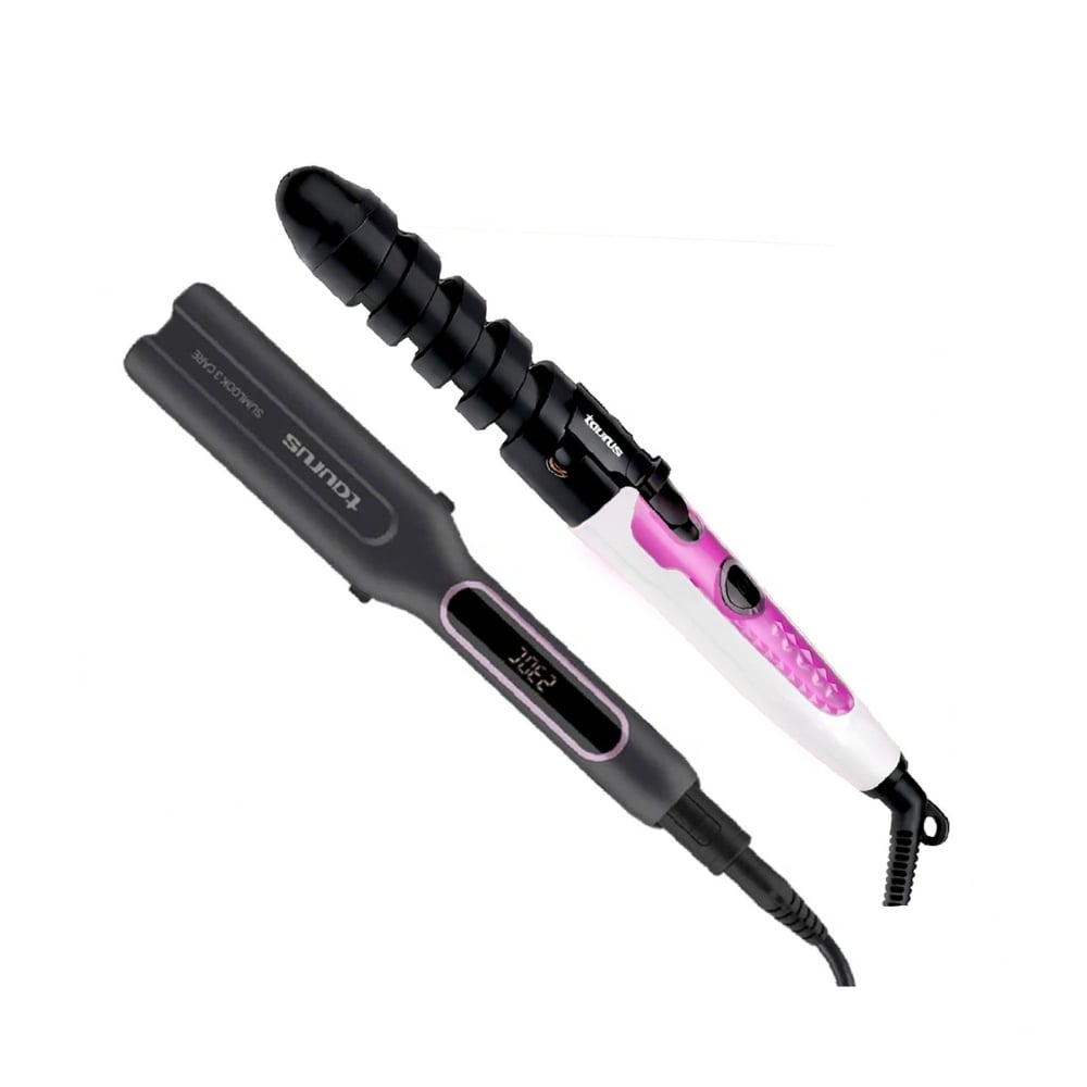 COMBO TAURUS ALISADORA SLIMLOOK 3 + RIZADOR DE CABELLO TAURUS TRK-01 - 1