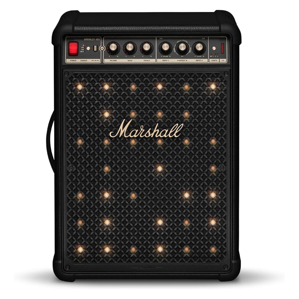 PARLANTE MARSHALL BROMLEY 450 NEGRO 40 HORAS 400W CON LUCES Y ASA - 1
