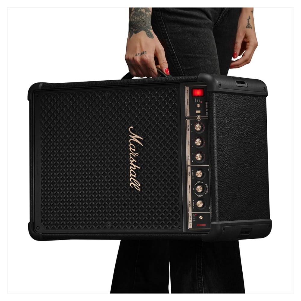 PARLANTE MARSHALL BROMLEY 450 NEGRO 40 HORAS 400W CON LUCES Y ASA - 4
