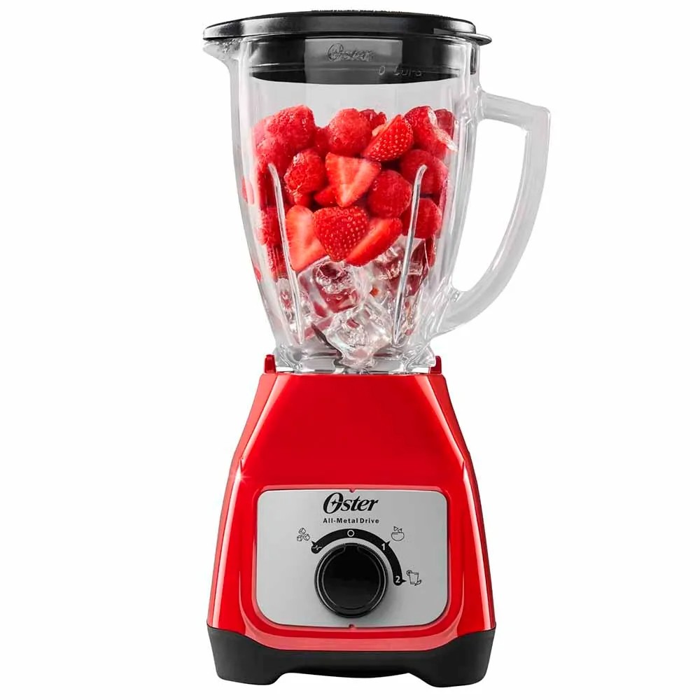 LICUADORA OSTER 1,5 LTS VASO DE VIDRIO Y CONTROL PERILLA BLSTKAGRRD - 1