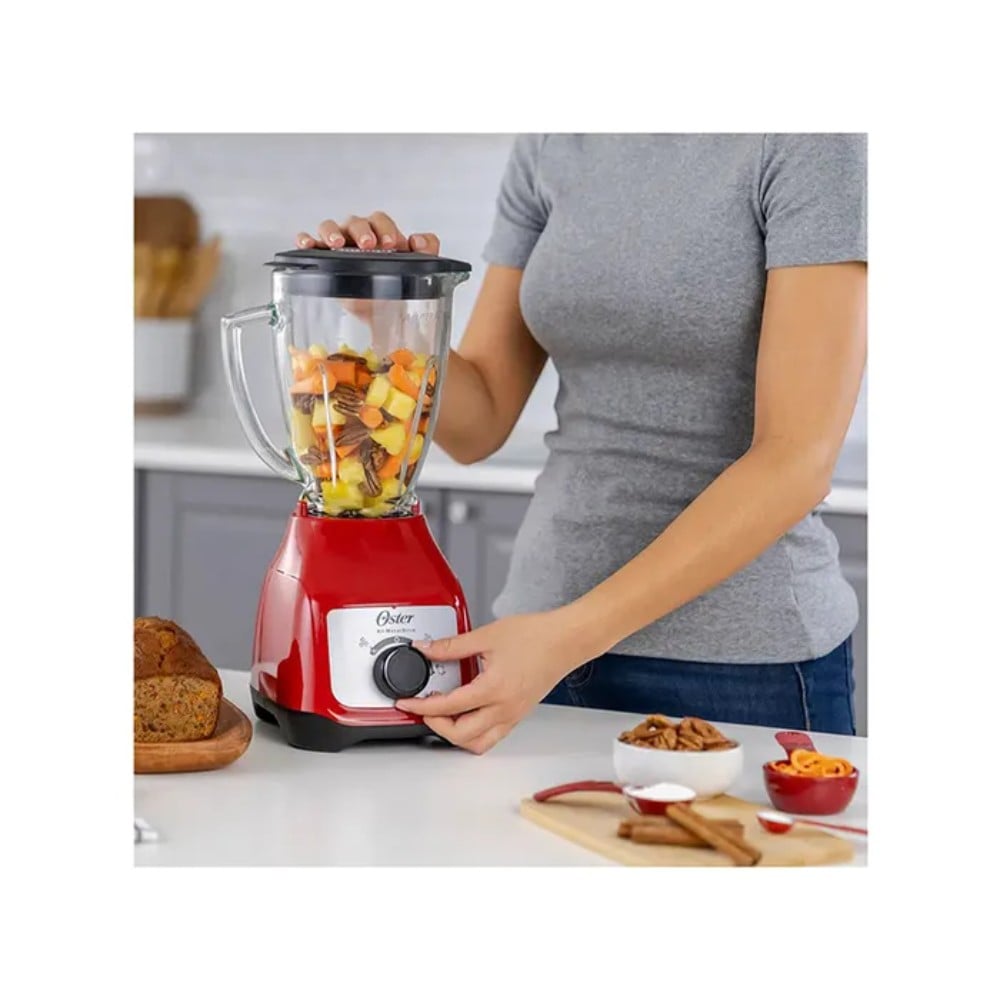 LICUADORA OSTER 1,5 LTS VASO DE VIDRIO Y CONTROL PERILLA BLSTKAGRRD - 4