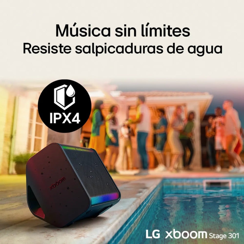 PARLANTE BLUETOOTH LG XBOOM STAGE 301 - 120W IPX4 (2025) - 6