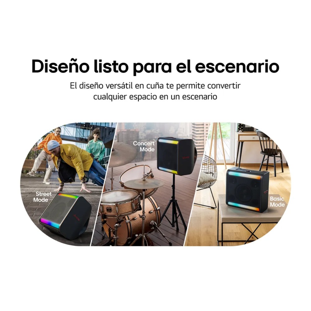 PARLANTE BLUETOOTH LG XBOOM STAGE 301 - 120W IPX4 (2025) - 7