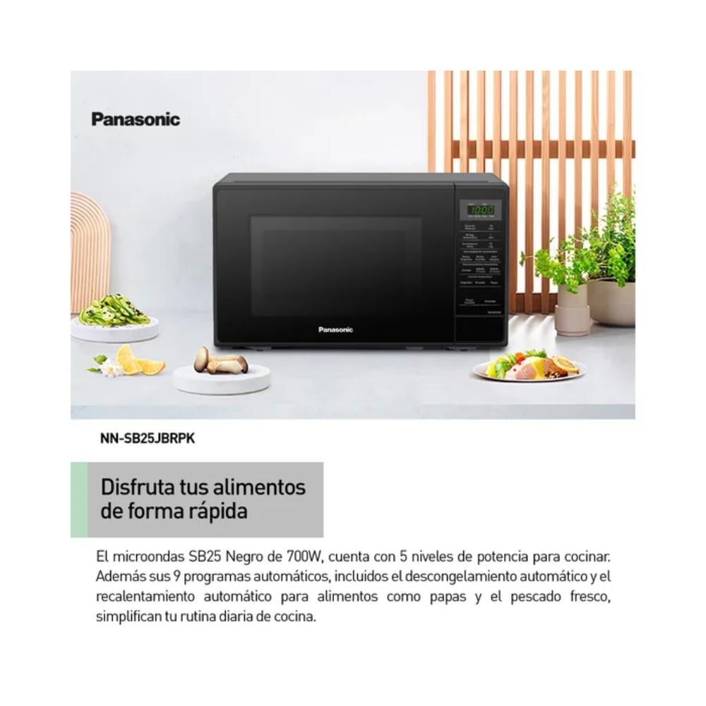 HORNO MICROONDAS PANASONIC 20L - SB25JBRPK - 4