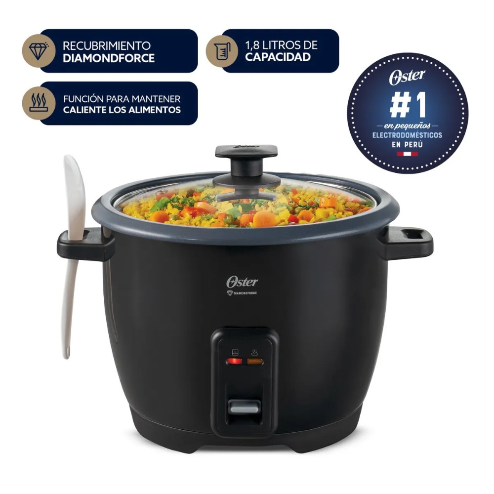 OLLA ARROCERA OSTER CKSTRCB10DFBLK 1.8LT - NEGRO - 1