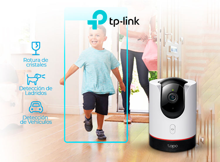 CÁMARA SEGURIDAD TP-LINK TAPOC225 WI FI 360º INTERIORES CON RESOLUCIÒN 2K TAPO C225 HASTA 512 GB - 3