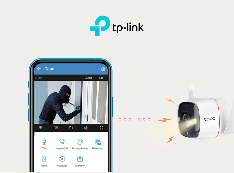 CÁMARA DE SEGURIDAD WI-FI IDEAL PARA EXTERIORES DE RESOLUCIÒN 2K TAPO C320WS - TP-LINK - 4