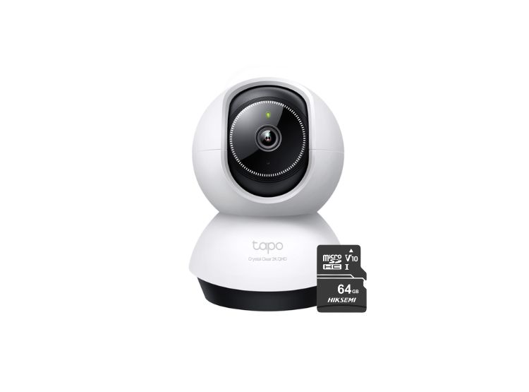 CÁMARA DE SEGURIDAD TAPO C220 IP GIRATORIA 360° 2K 4MP + MICRO SD64GB - 1