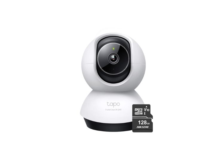 CÁMARA DE SEGURIDAD TAPO C220 IP GIRATORIA 360° 2K 4MP + MICRO SD128GB - 1