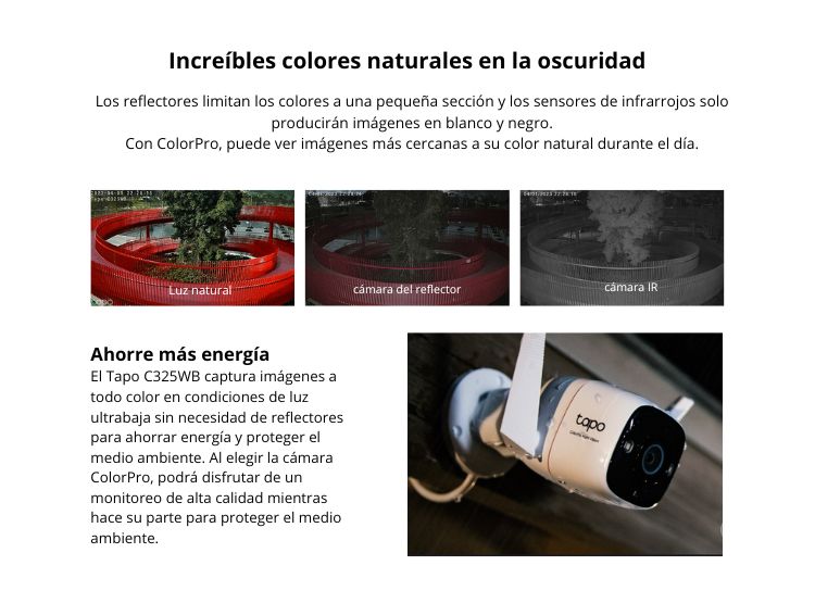CÁMARA DE SEGURIDAD WIFI TAPO C352WB 2K QHD + MICRO SD 128GB PARA EXTERIOR CON IP66 - 3