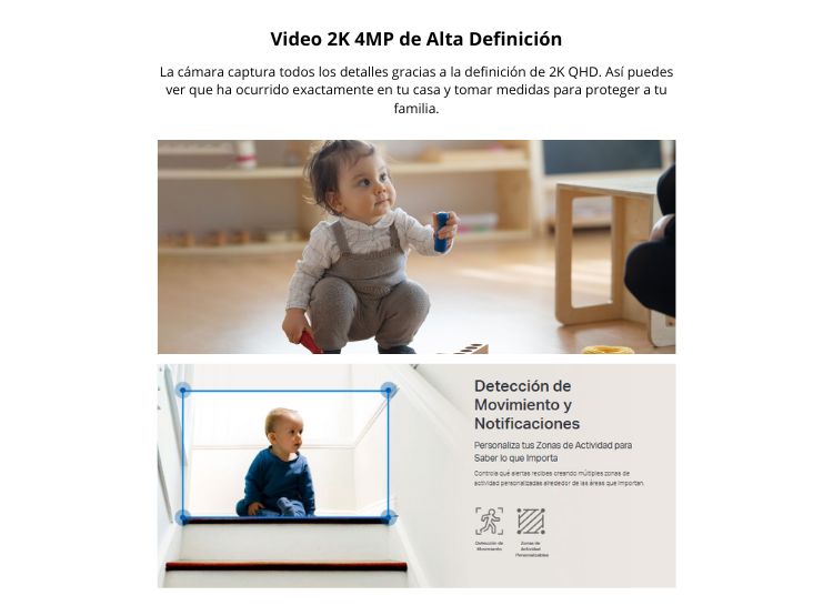 CÁMARA SEGURIDAD TP-LINK TAPO C222 2K QHD + MICRO SD 128GB PARA INTERIORES CON AUDIO BIDIRECCIONAL - 3