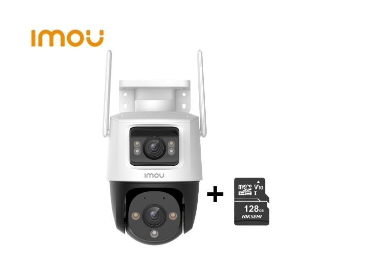 CÁMARA SEGURIDAD IMOU WI-FI CRUISER DUAL 5MP + 5MP + MICRO SD 128GB 360° NOCHE COLOR - 1