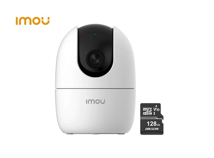 CÁMARA DE SEGURIDAD IMOU RANGER 2 3MP + MICRO SD 128GB INTERIOR 360° VISION NOCTURNA - 1