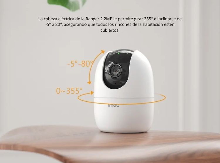 CÁMARA DE SEGURIDAD IMOU RANGER 2 3MP INTERIOR 360° VISION NOCTURNA - 4