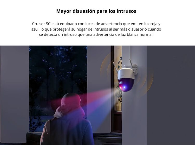 KIT DE 3 CÁMARA SEGURIDAD DOMO IMOU WI-FI CRUISER SC 5MP 3K FULL COLOR EXTERIOR - 2