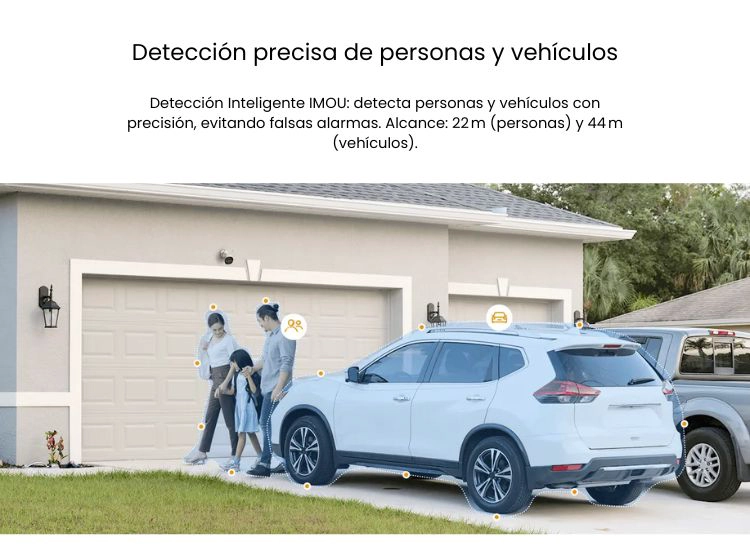 KIT DE 2 CÁMARA SEGURIDAD PARA EXTERIORES BULLET 3 3K 5MP + MICRO SD 128GB FULL COLOR PT IP67 IMOU - 4