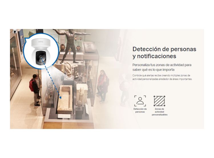 KIT DE 2 CÁMARAS DE SEGURIDAD INTERIOR TAPO C212 2K 3MP + MICRO SD 128GB PARA INTERIOR HOGAR/OFICINA - 5