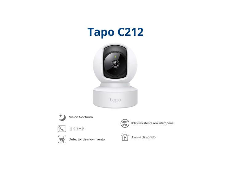 KIT DE 3 CÁMARAS DE SEGURIDAD INTERIOR TAPO C212 2K 3MP PARA INTERIOR HOGAR/OFICINA - 2