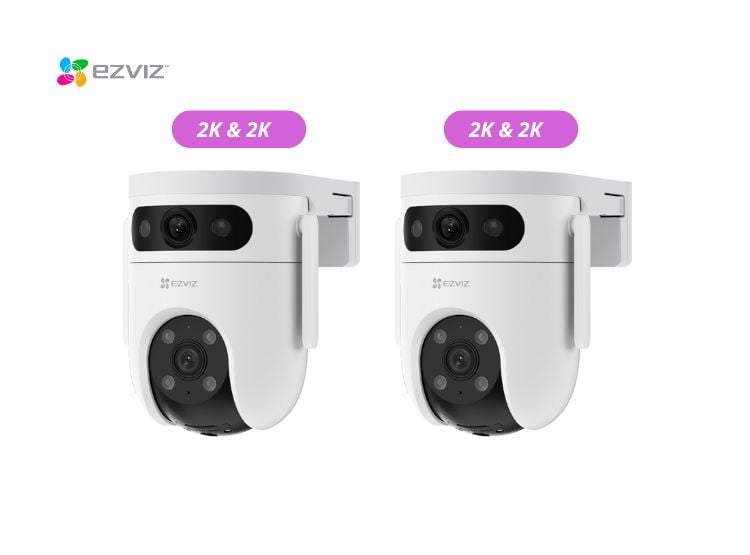 KIT DE 2 CÁMARA DE SEGURIDAD WIFI H9C 2K Y 2K PARA EXTERIORES EZVIZ - 1